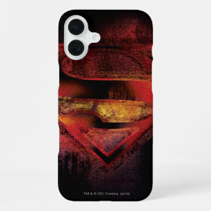 Superman S-Schild Gemaltes Logo iPhone 16 Plus Hülle