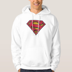 Superman S-Schild gestörtes Logo Hoodie