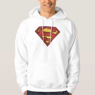 Superman S-Schild  Grunge-Logo Hoodie
