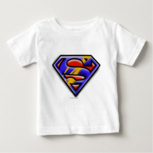 Superman S-Schild  Lila Airbrush-Logo Baby T-shirt