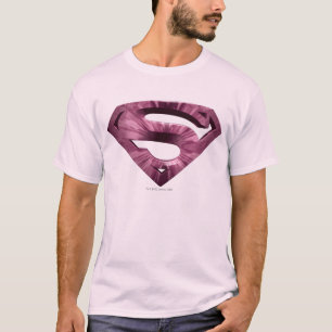 Superman S-Schild Rosa-Star-Burst-Logo T-Shirt
