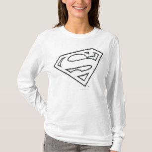 Superman S-Schild  Sideways Grunge Logo T-Shirt