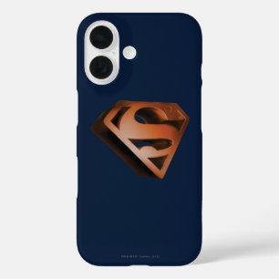 Superman S-Shield 3D-Grainy-Logo iPhone 16 Hülle