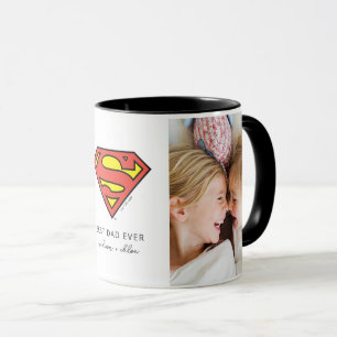 Superman S-Shield Bestes Vater Foto Tasse