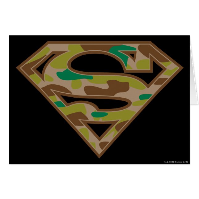 Superman S-Shield | Camouflage-Logo (Vorderseite (Horizontal))
