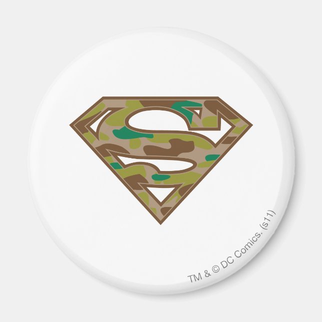 Superman S-Shield | Camouflage-Logo Magnet (Vorne)