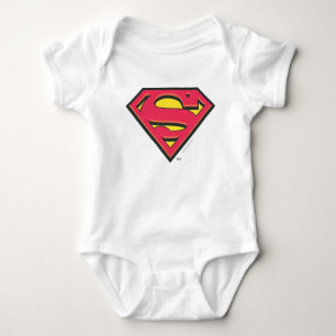 Superman S-Shield   Classic Logo Baby Strampler