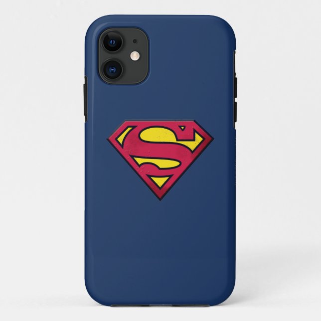 Superman S-Shield | Dirt-Logo Case-Mate iPhone Hülle (Rückseite)
