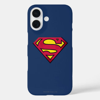 Superman S-Shield | Dirt-Logo iPhone 16 Hülle