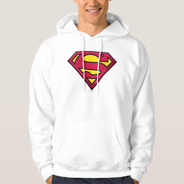 Superman S-Shield | Dirt-Logo Hoodie (Vorderseite)