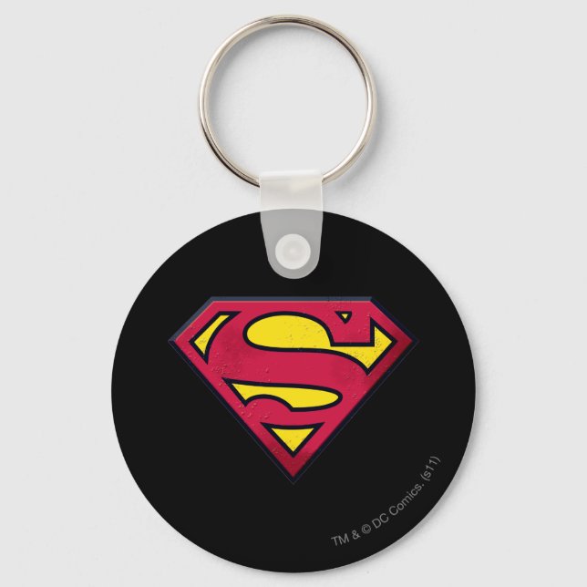 Superman S-Shield | Dirt-Logo Schlüsselanhänger (Vorderseite)