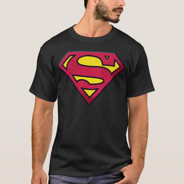 Superman S-Shield | Dirt-Logo T-Shirt (Vorderseite)