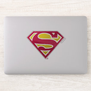 Superman S-Shield   Distressed Dots Logo Aufkleber
