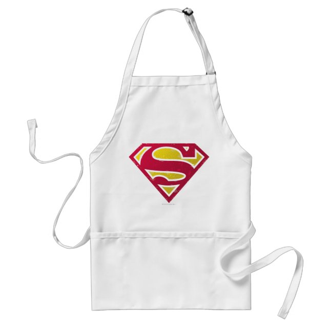 Superman S-Shield | Distressed Dots Logo Schürze (Vorne)