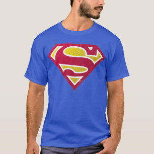 Superman S-Shield Distressed Dots Logo T-Shirt