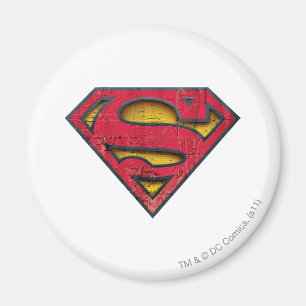 Superman S-Shield Distresses Logo Magnet