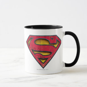 Superman S-Shield   Distresses Logo Tasse