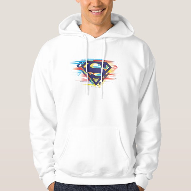 Superman S-Shield | Farbiges Logo Hoodie (Vorderseite)