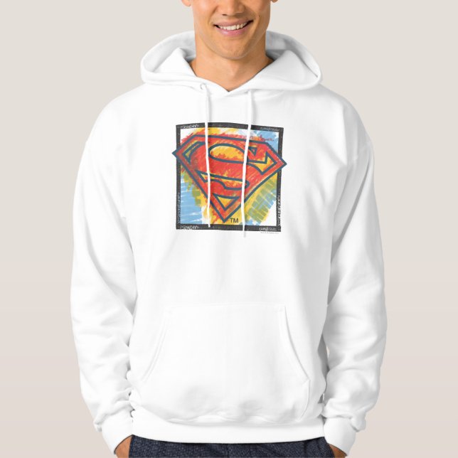 Superman S-Shield | Farbiges Logo Hoodie (Vorderseite)
