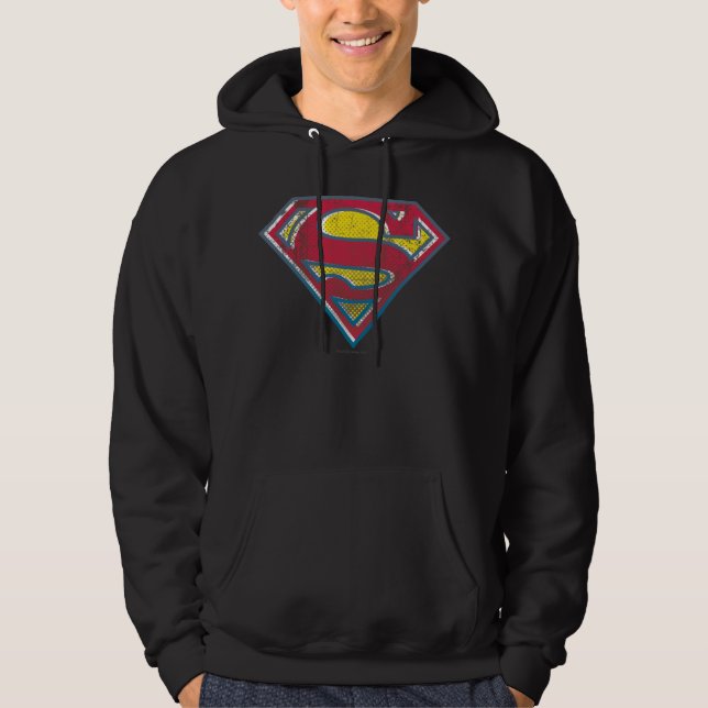 Superman S-Shield | Gedrucktes Logo Hoodie (Vorderseite)