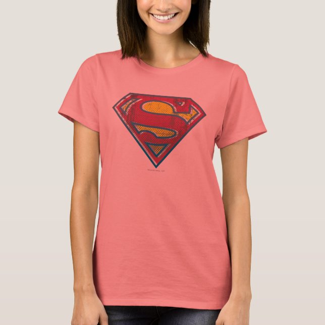 Superman S-Shield | Gedrucktes Logo T-Shirt (Vorderseite)