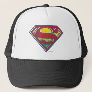 Superman S-Shield Gedrucktes Logo Truckerkappe