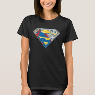 Superman S-Shield   Graues, gelbes, schwarzes Mix- T-Shirt