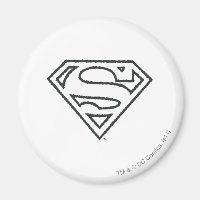 Superman S-Shield | Grunge Black Kontur Logo