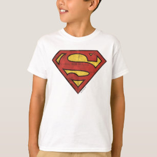 Superman S-Shield Grunge-Logo T-Shirt