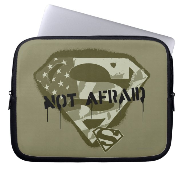 Superman S-Shield | Keine Angst - Logo der US-Camo Laptopschutzhülle (Vorderseite)