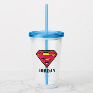 Superman S-Shield   Klassisches Logo Acryltrinkbecher