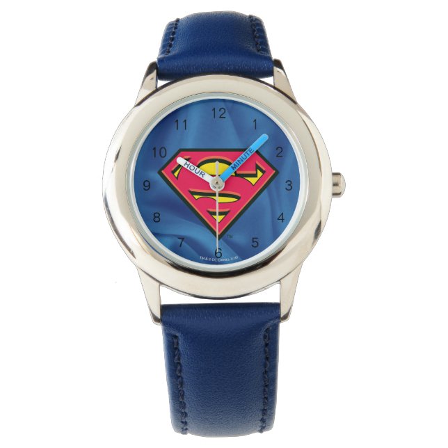 Superman S-Shield | Klassisches Logo Armbanduhr (Vorderseite)