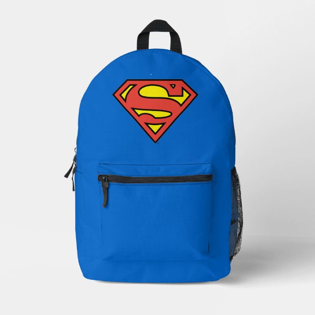 Superman S-Shield | Klassisches Logo Bedruckter Rucksack (Vorderseite)
