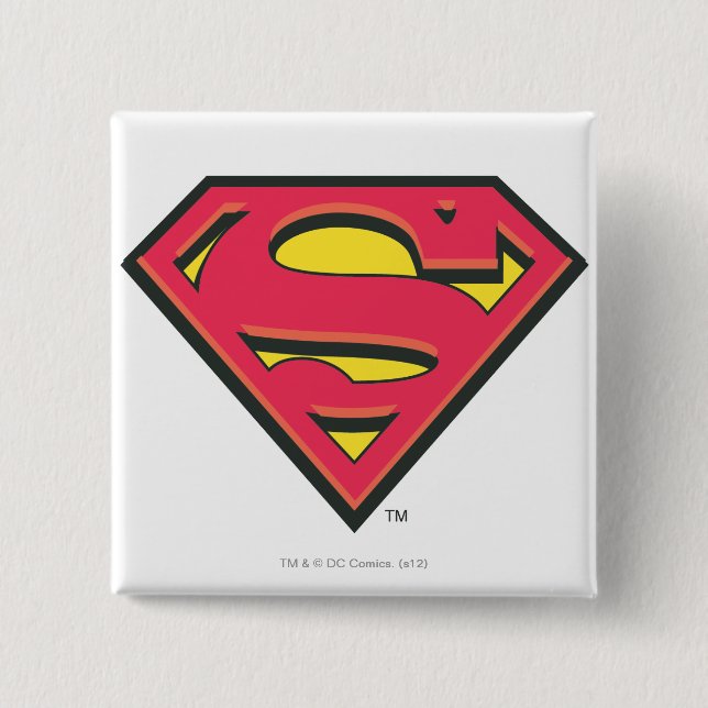 Superman S-Shield | Klassisches Logo Button (Vorderseite)