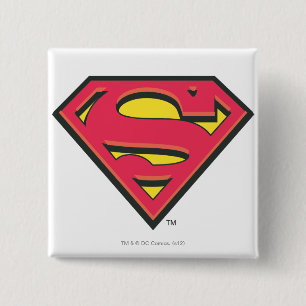 Superman S-Shield   Klassisches Logo Button