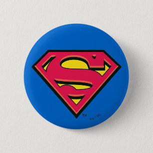 Superman S-Shield   Klassisches Logo Button