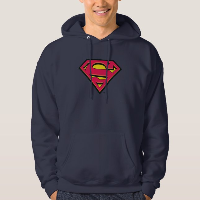 Superman S-Shield | Klassisches Logo Hoodie (Vorderseite)