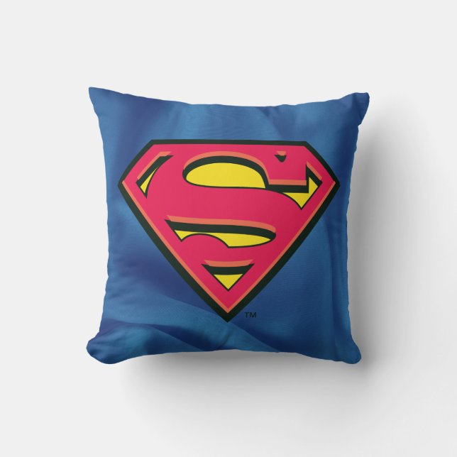 Superman S-Shield | Klassisches Logo Kissen (Vorderseite)