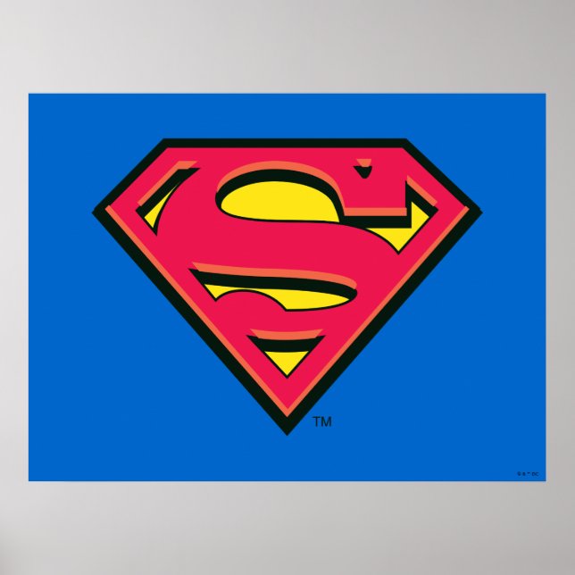 Superman S-Shield | Klassisches Logo Poster (Vorne)