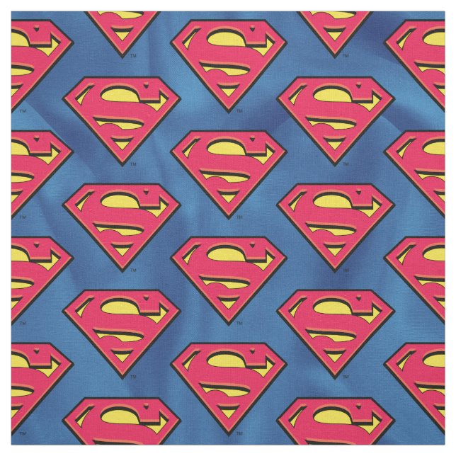 Superman S-Shield | Klassisches Logo Stoff (Muster)