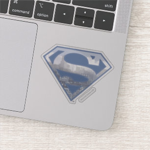Superman S-Shield   Light Blue City Logo Aufkleber