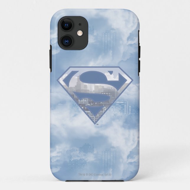 Superman S-Shield | Light Blue City Logo Case-Mate iPhone Hülle (Rückseite)