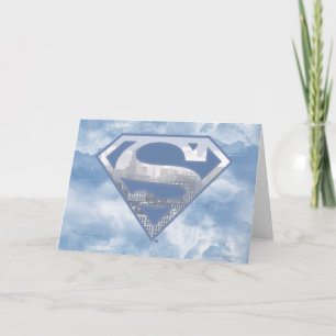 Superman S-Shield   Light Blue City Logo Karte