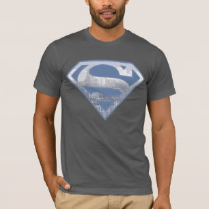 Superman S-Shield   Light Blue City Logo T-Shirt