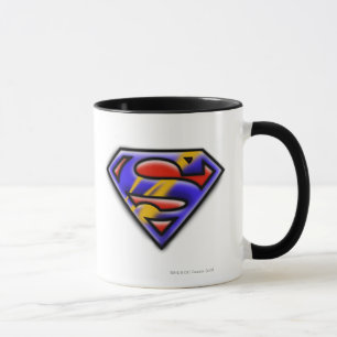 Superman S-Shield   Lila Airbrush-Logo Tasse