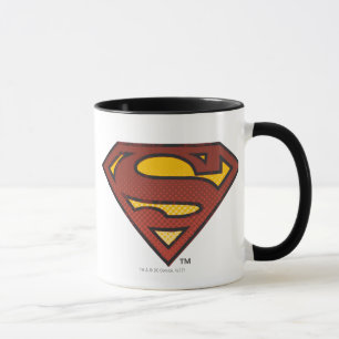 Superman S-Shield   Logo für ausgeblendete Punkte Tasse
