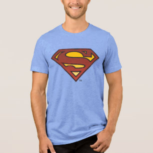 Superman S-Shield   Logo für ausgeblendete Punkte Tri-Blend Shirt
