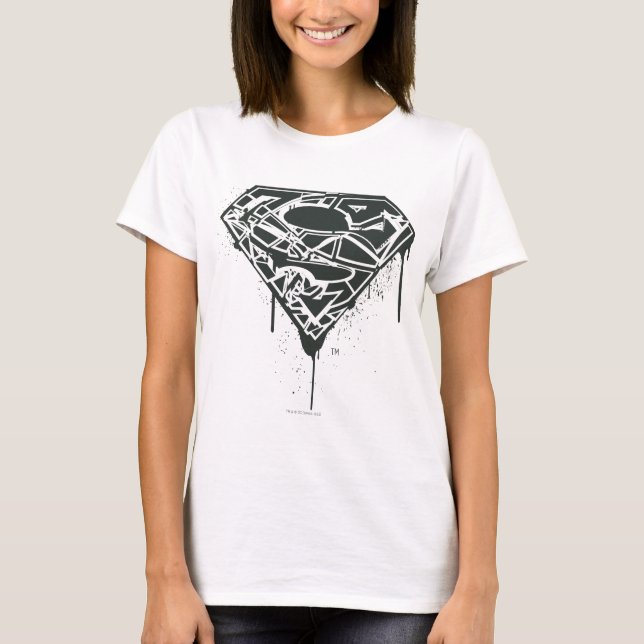 Superman S-Shield | Logo für fragmentierte Spritze T-Shirt (Vorderseite)