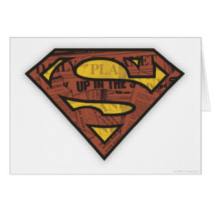 Superman S-Shield   Logo in der Zeitung