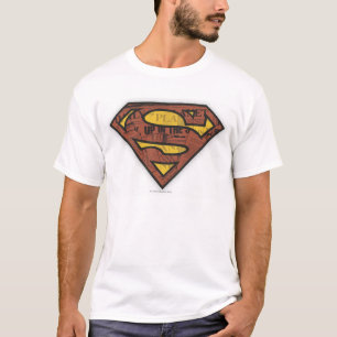 Superman S-Shield   Logo in der Zeitung T-Shirt